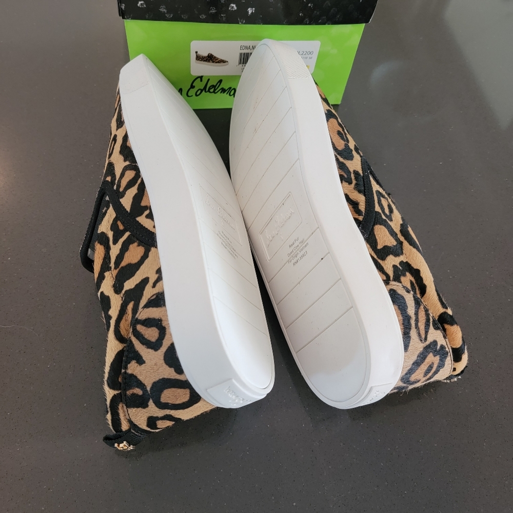 Sam Edelman Leopard Slip On Tennis Shoes